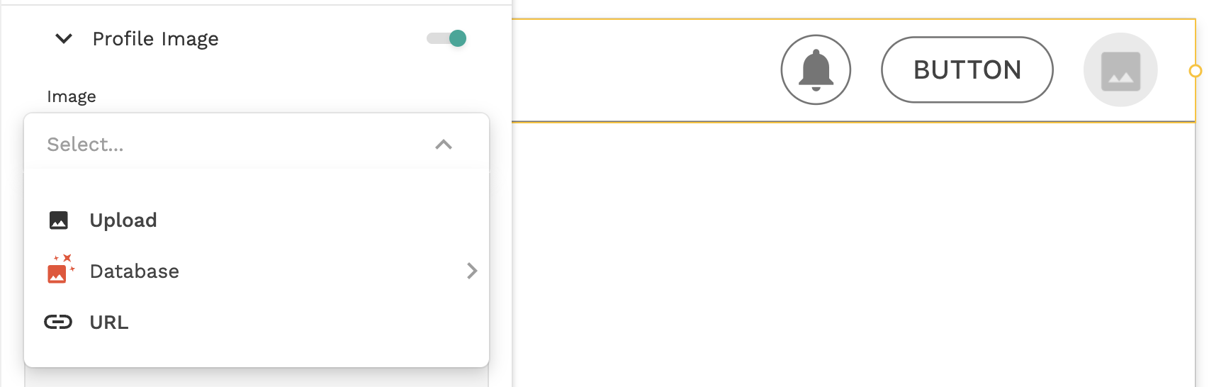 Image Top Navigation